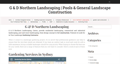 Desktop Screenshot of northernlandscaping.com.au