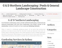 Tablet Screenshot of northernlandscaping.com.au